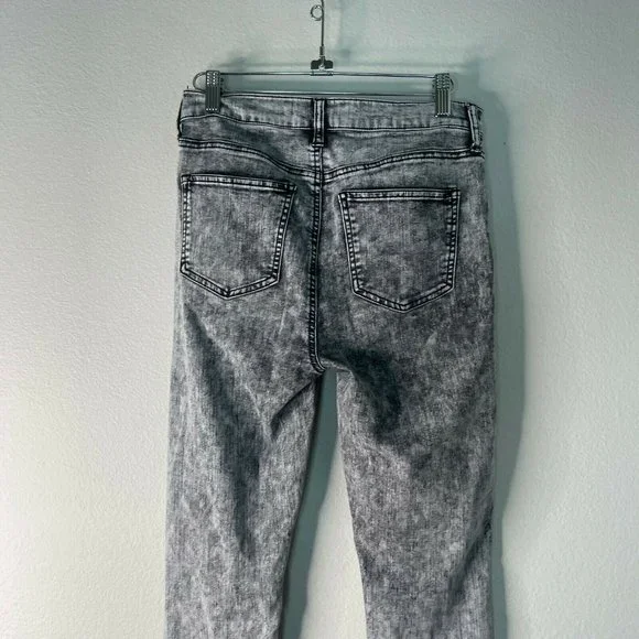 Celebrity Pink Acid Wash Skinny Jeans Black Gray Size 28 - Picture 4 of 6